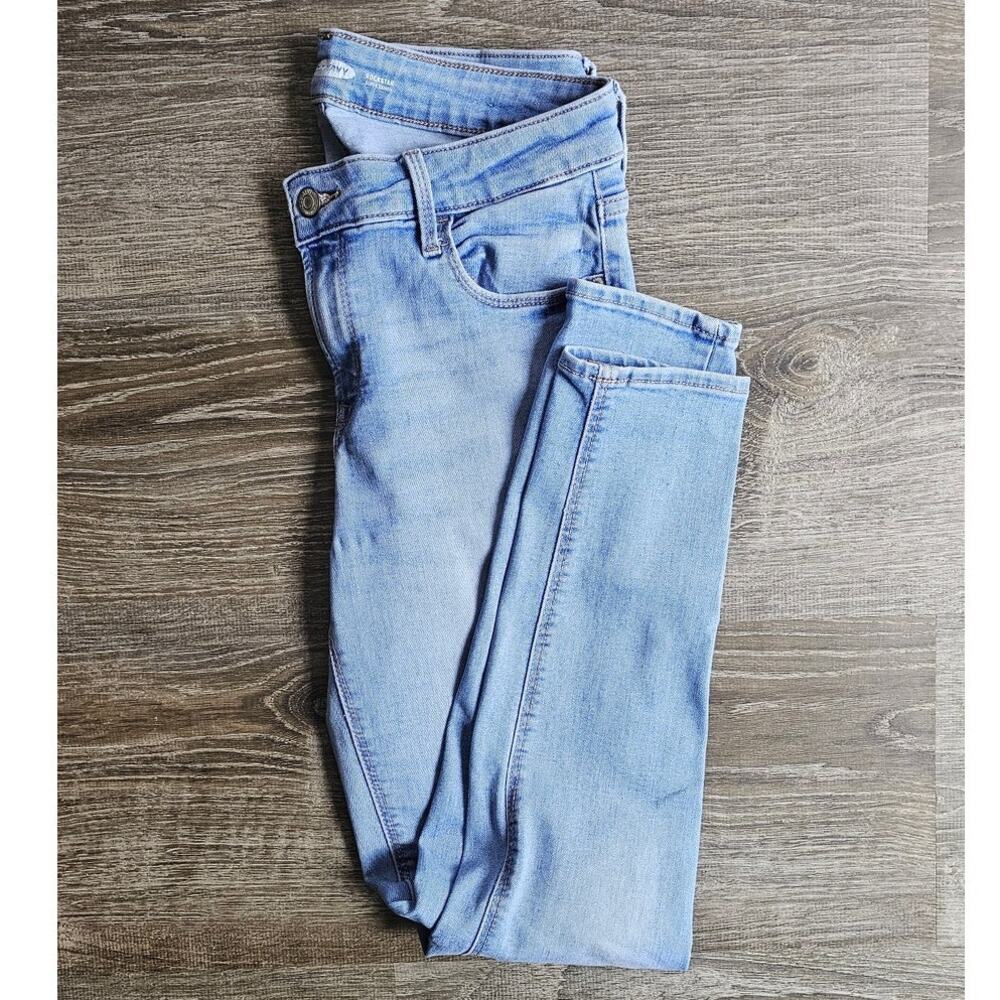 Old Navy Rockstar Super Skinny Jeans Light Wash Stretch Denim Womens Size 6